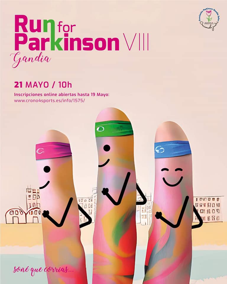 Cartel anunciador de la carrera Run For Parkinson.