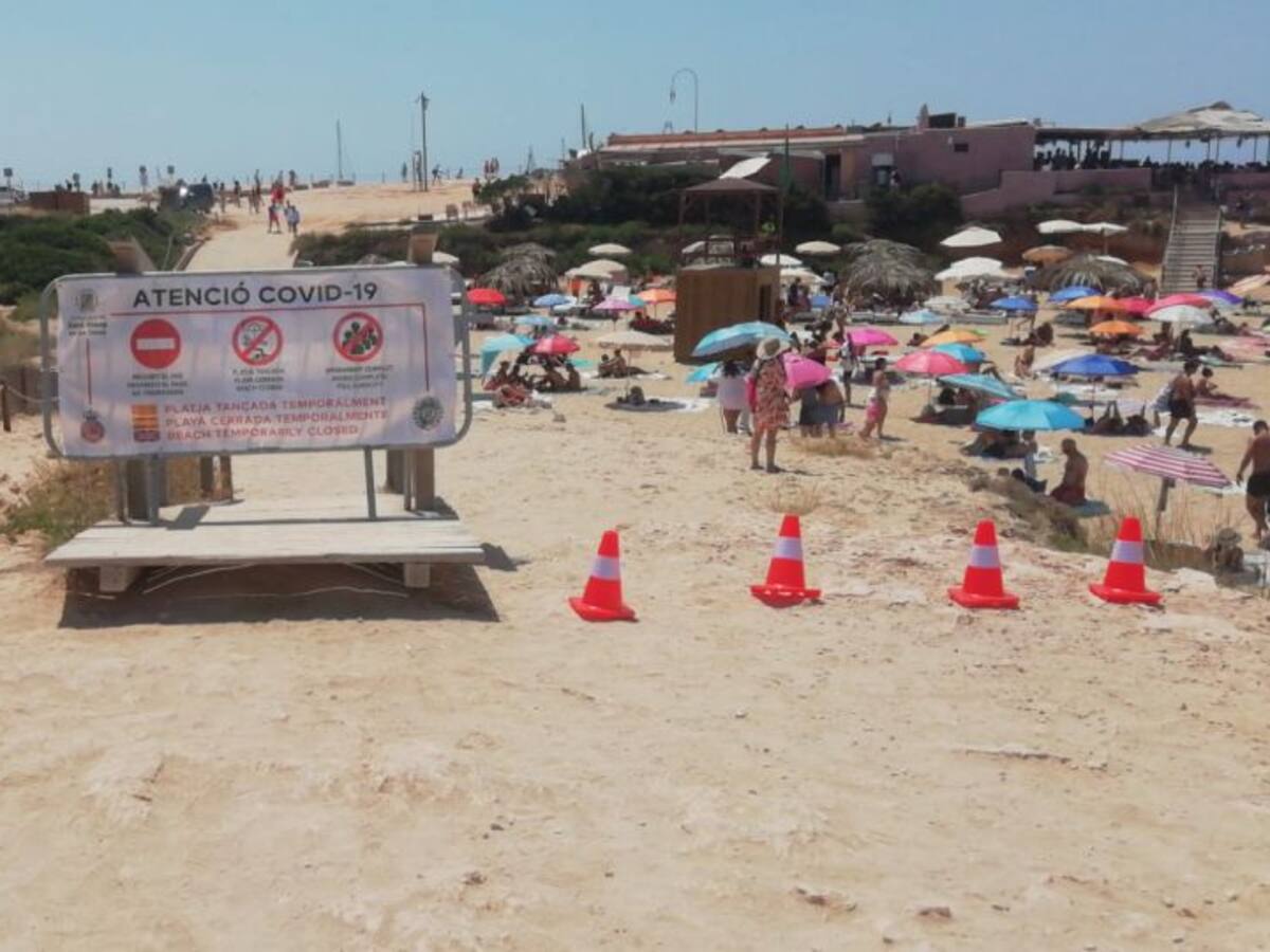 Sant Josep ya controla el aforo de las principales playas del municipio