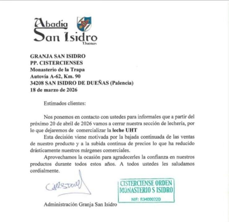 Comunicado en redes sociales