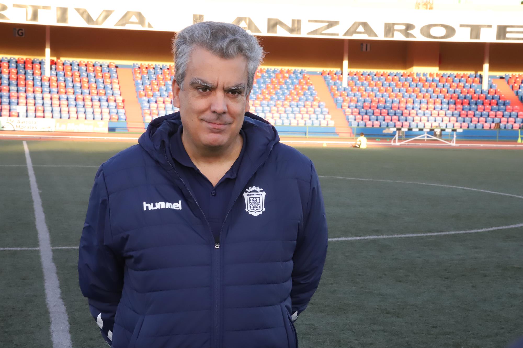 Miguel Ángel Guadalupe en la Ciudad Deportiva.