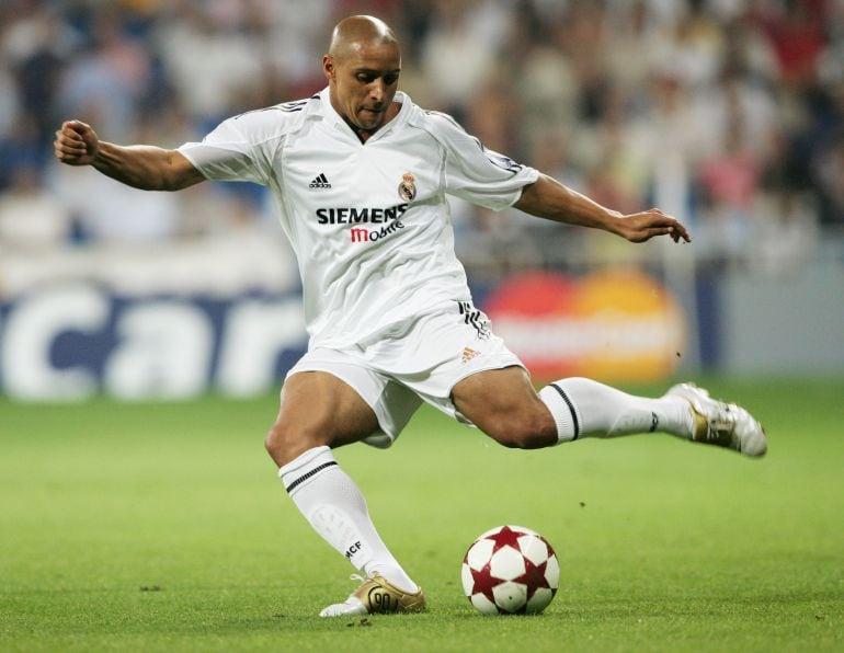 Roberto Carlos, con el Real Madrid