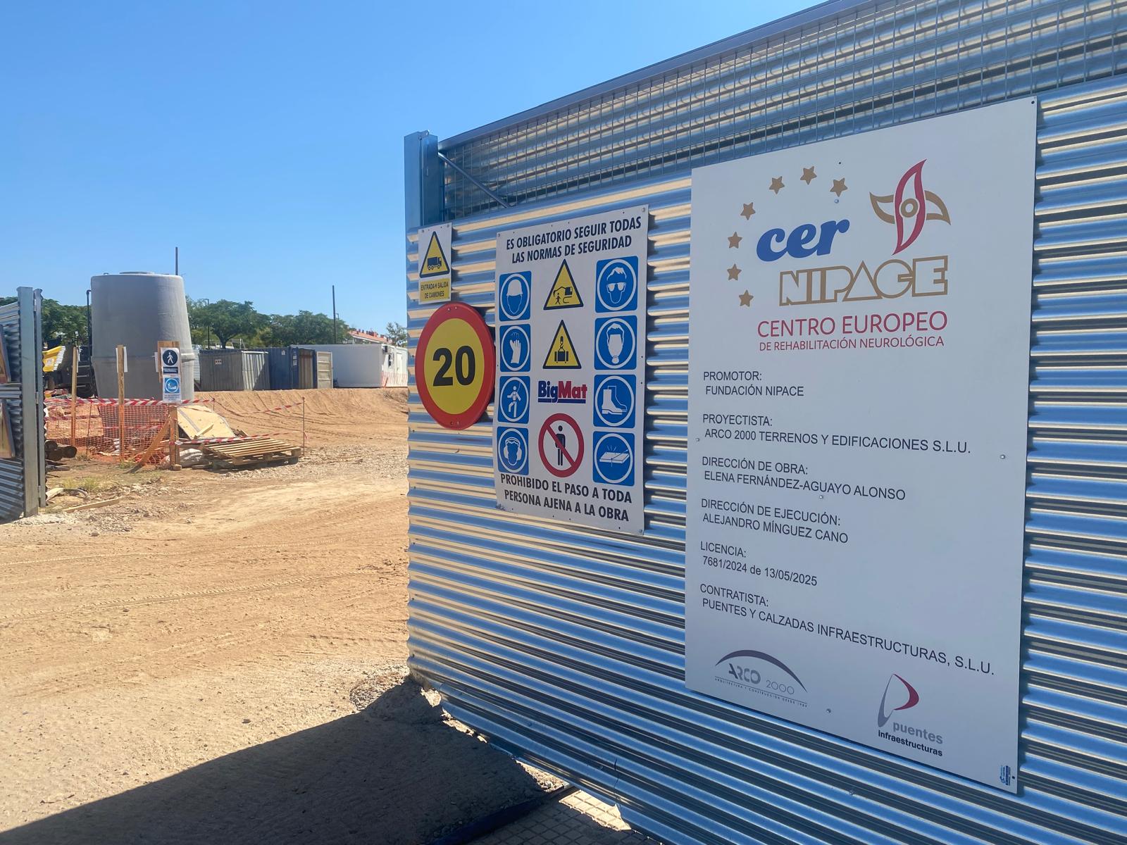 Obras Centro Europeo Rehabilitación de NIPACE