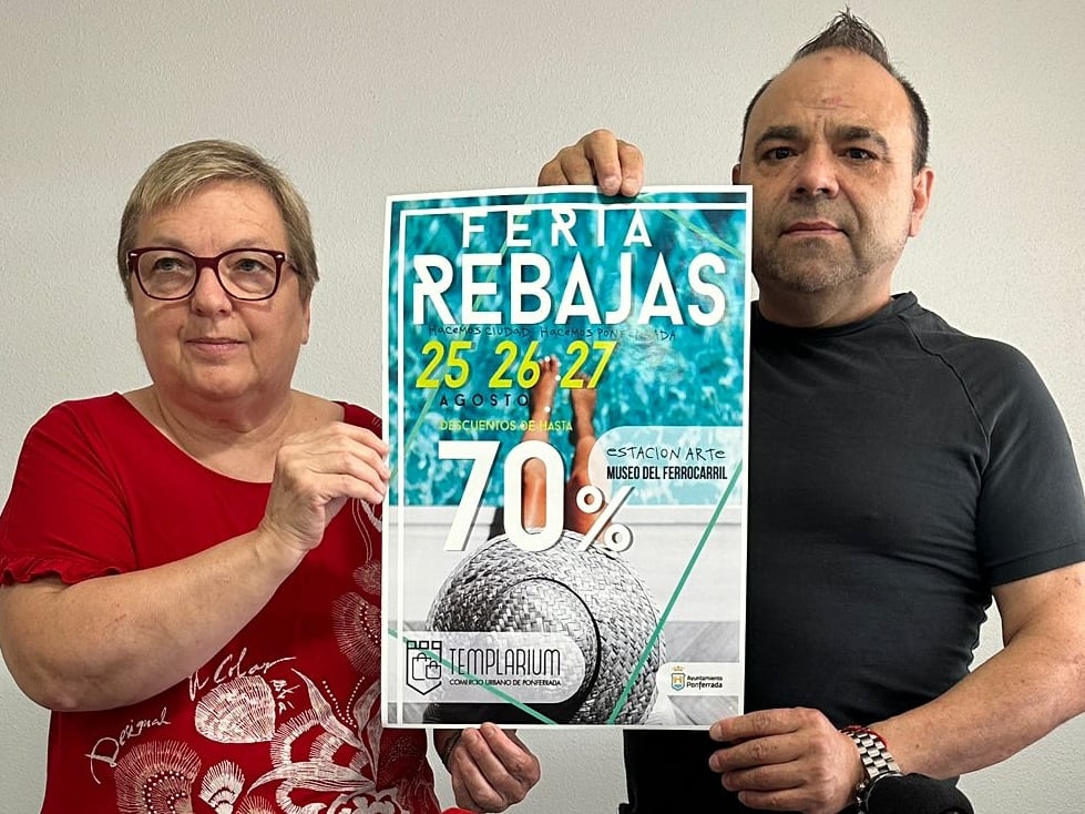 El presidente y la vicepresidenta de Templarium presentan la Feria de las Rebajas de verano