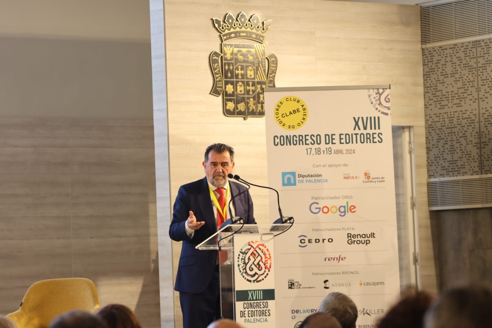 Arsenio Escolar, presidente de CLABE en la inauguración del XVIII Congreso de Editores