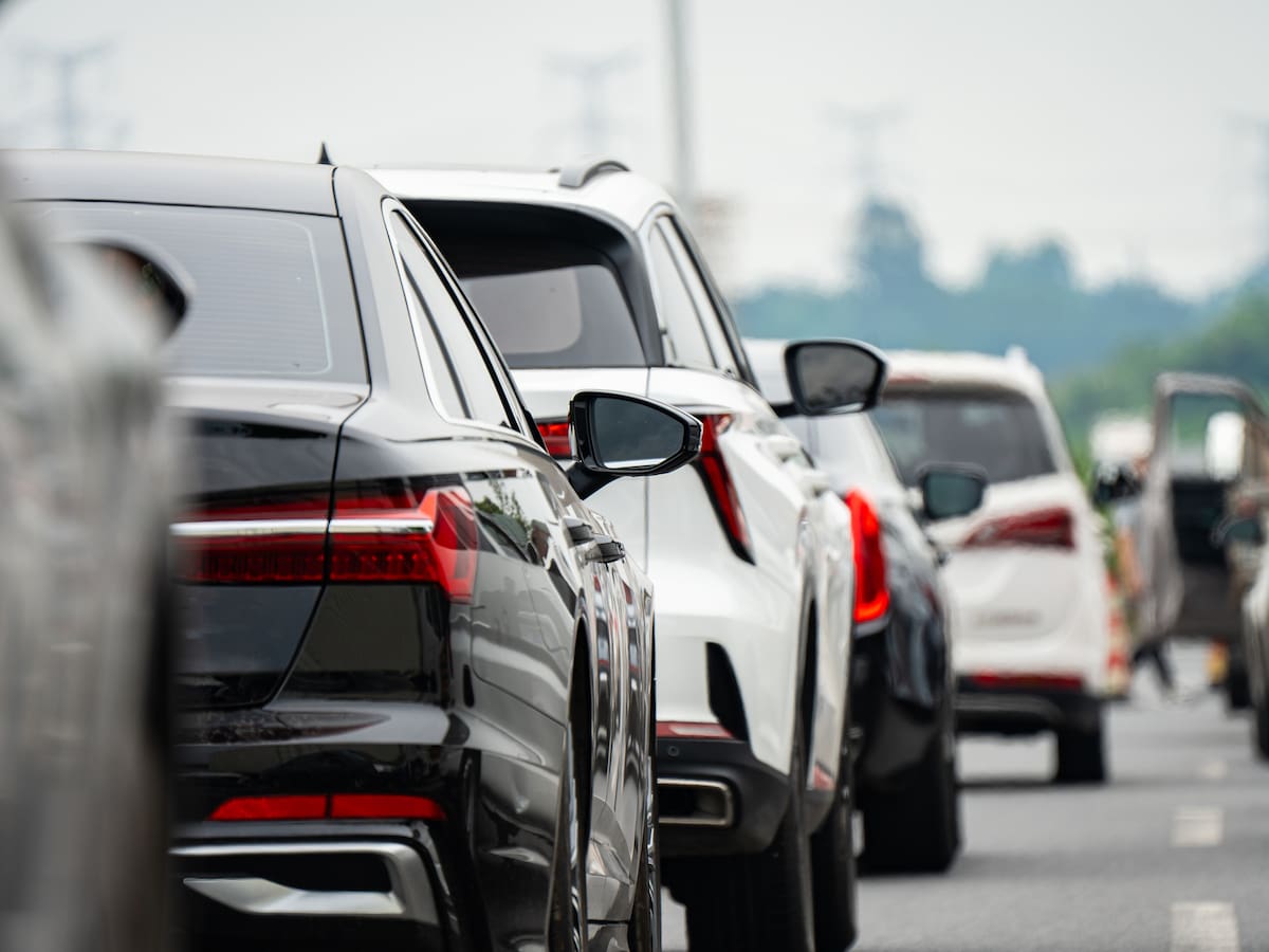 Un accidente de tráfico múltiple en la A-7 provoca retenciones kilométricas a la altura de la UCAM en dirección Murcia