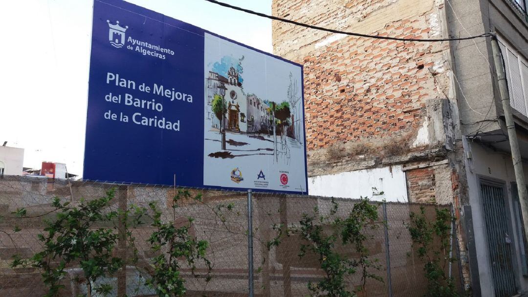 Anuncio de las mejoras en el barrio de La Caridad