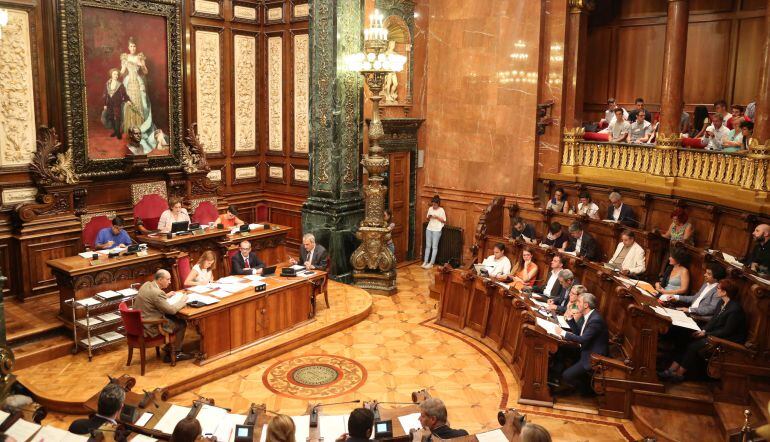 Ple municipal al Saló de la Reina Regent, el passat mes de juliol