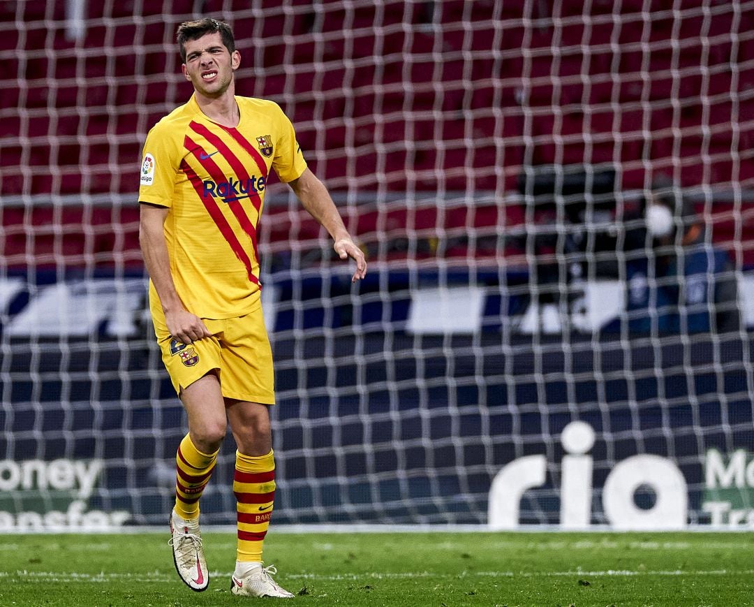 Sergi Roberto, en el partido entre el FC Barcelona y el Atlético.