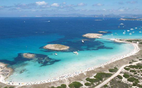 Playa de Ses Illetes, en Formentera.