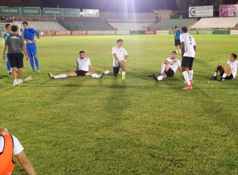 Jugadores del Conquense durante esta pretemporada