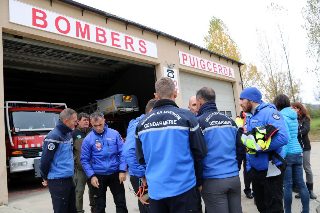 Gendarmes francesos que van participar al rescat el 29 d'octubre del 2018