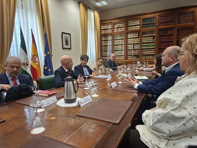 Un momento del encuentro en Málaga este jueves