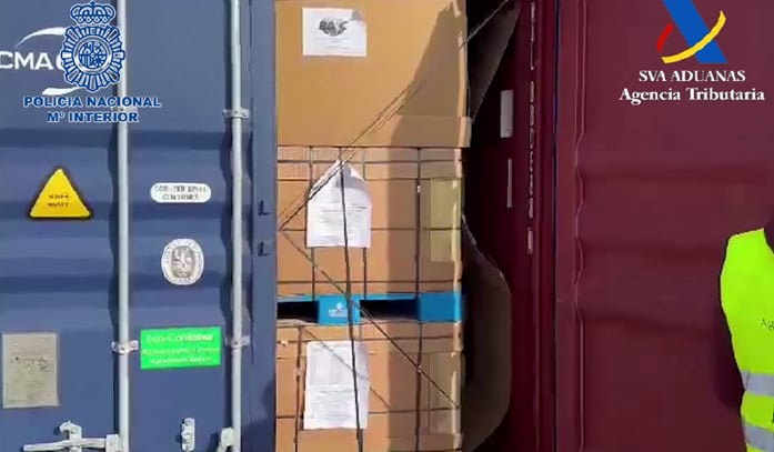 Droga intervenida en el Puerto de Algeciras
