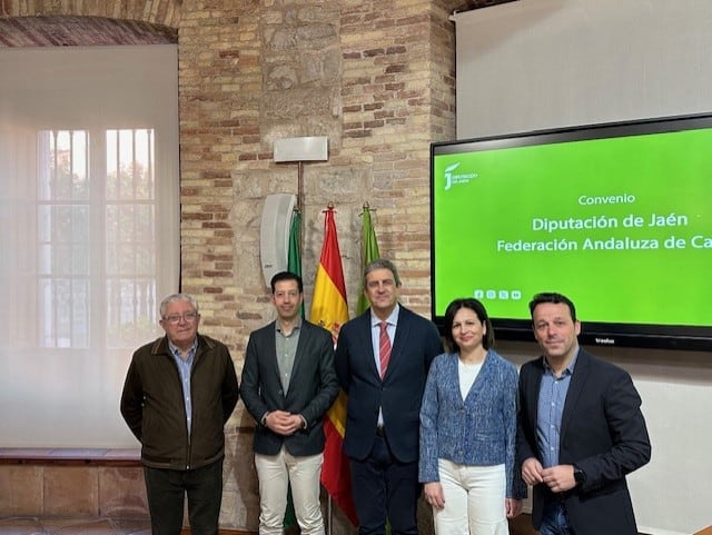 Presentación del convenio suscrito entre la Federación Andaluza de Caza y la Diputación Provincial de Jaén.