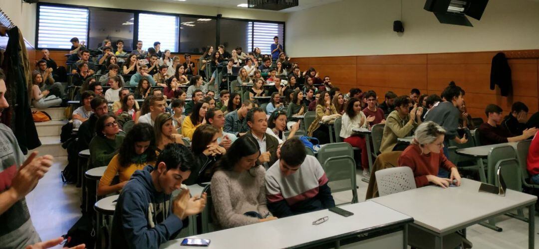 La charla sobre la autodeterminación en Cataluña se celebró con normalidad en el campus de Getafe