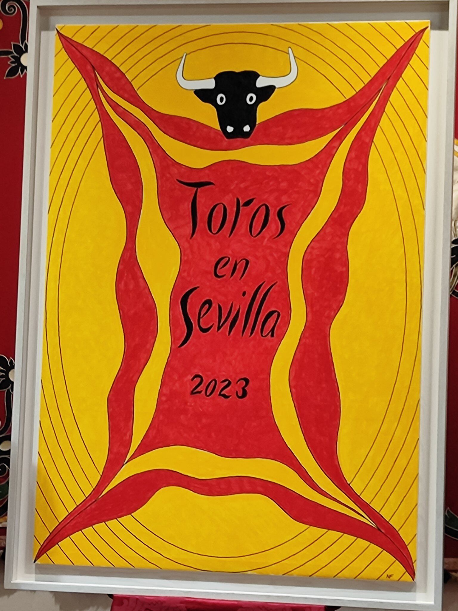 Cartel taurino de Sevilla 2023, obra del prestigioso arquitecto Norman Foster