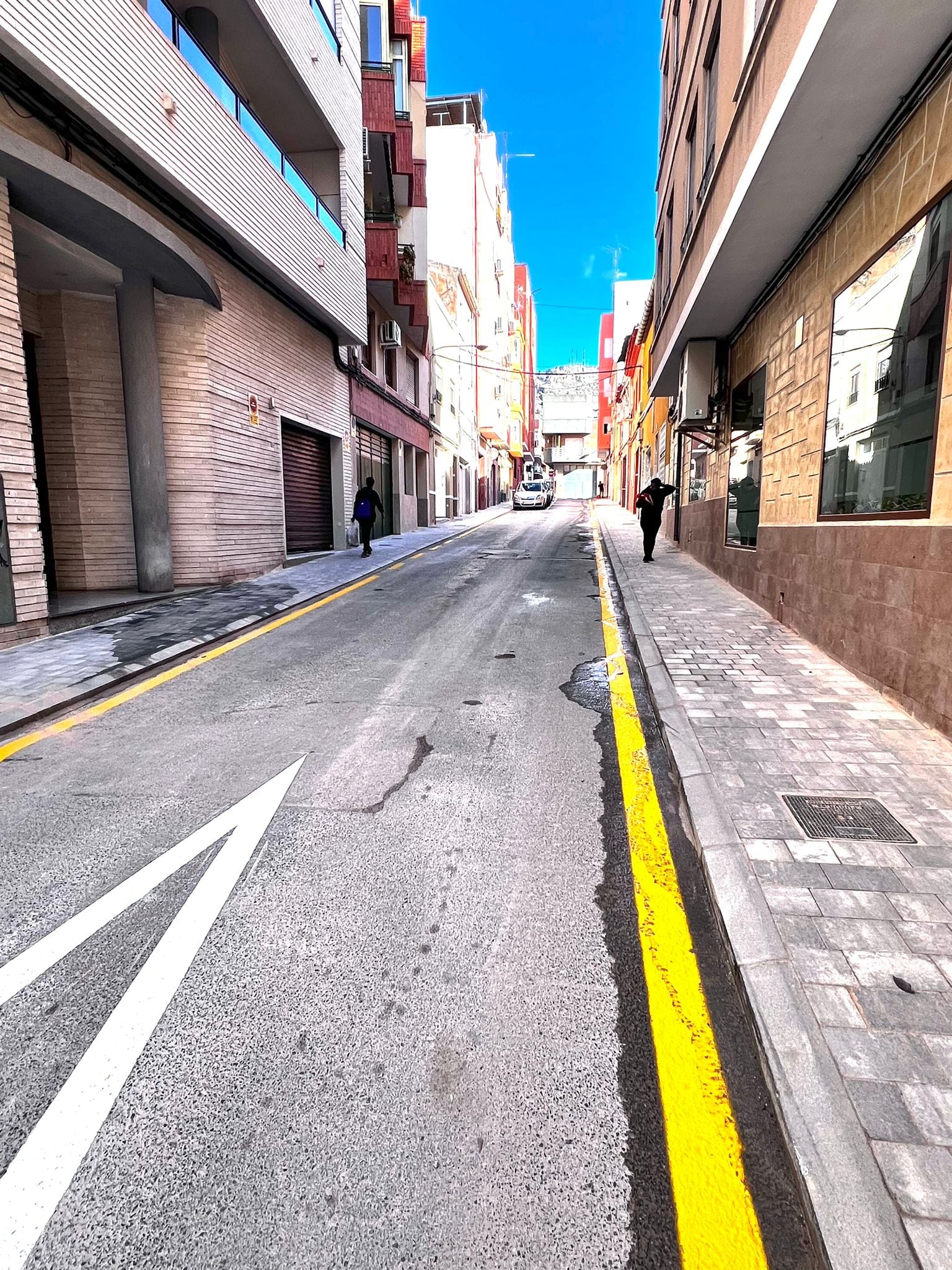 Obras en la calle Elda