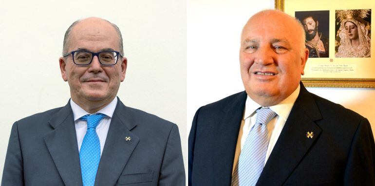 Jesús Bustamente -a la izquierda- y José Luis Rocha son los candidatos a hermano mayor en San Esteban