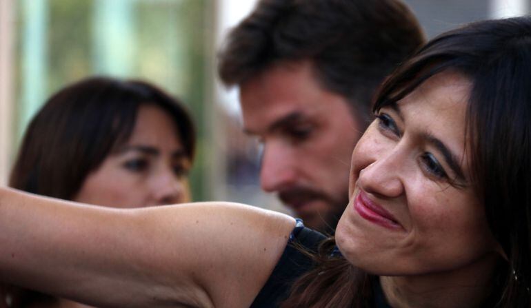 Primer pla de l'alcaldessa de Santa Coloma de Gramenet, Núria Parlon,