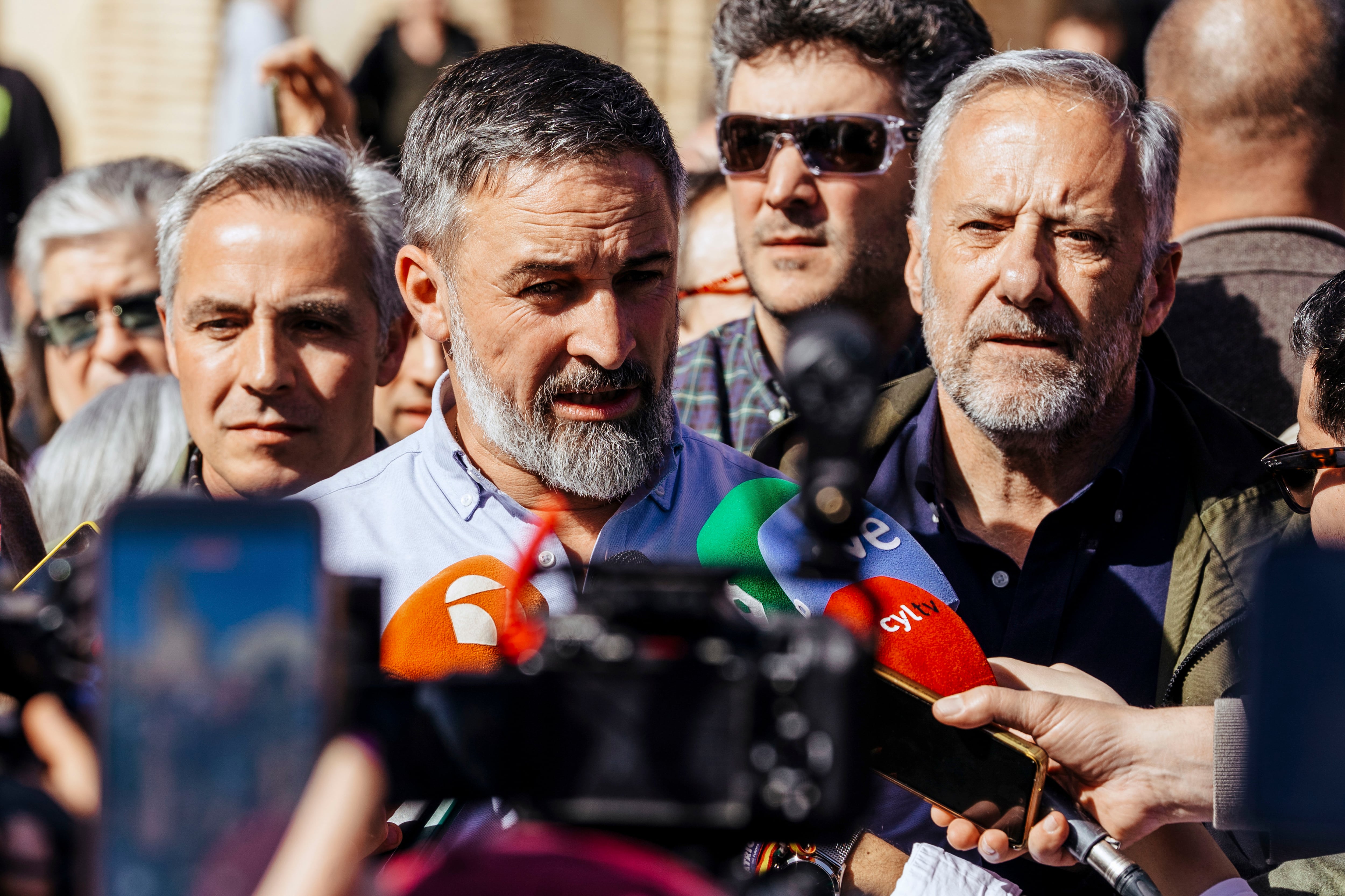 El líder de Vox, Santiago Abascal.