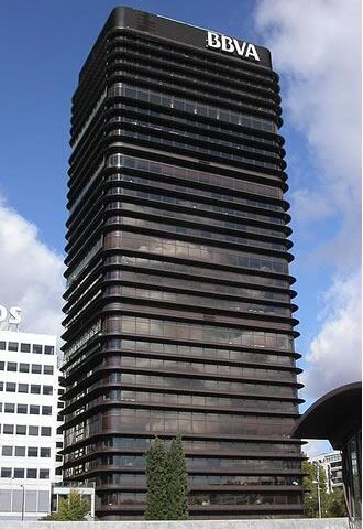 Sede del banco BBVA en el Paseo de la Castellana, de Madrid