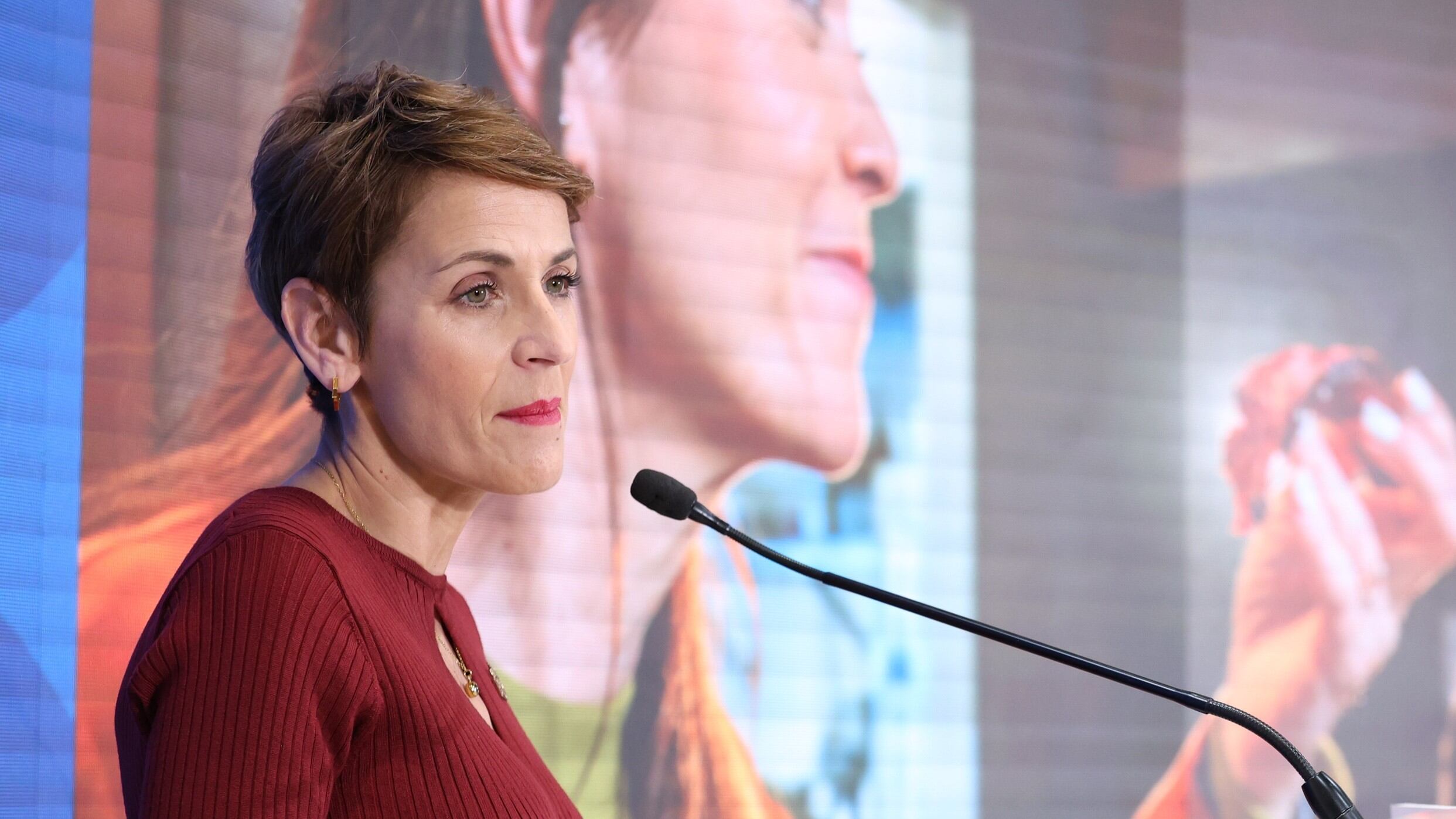 María Chivite este viernes en la feria FITUR