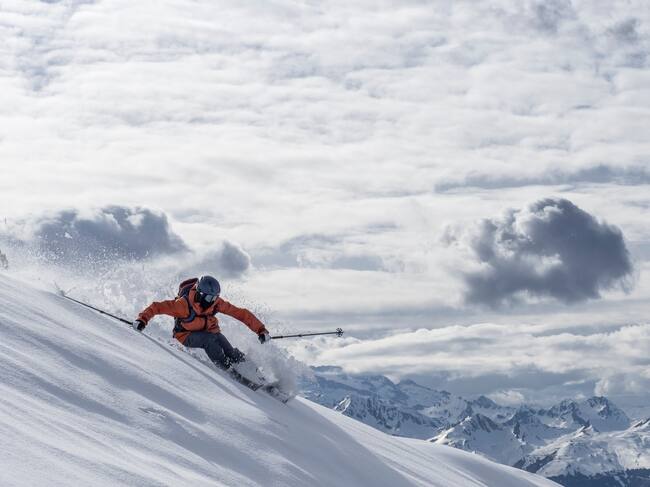 Esquiador de Freeride a Baqueira Beret