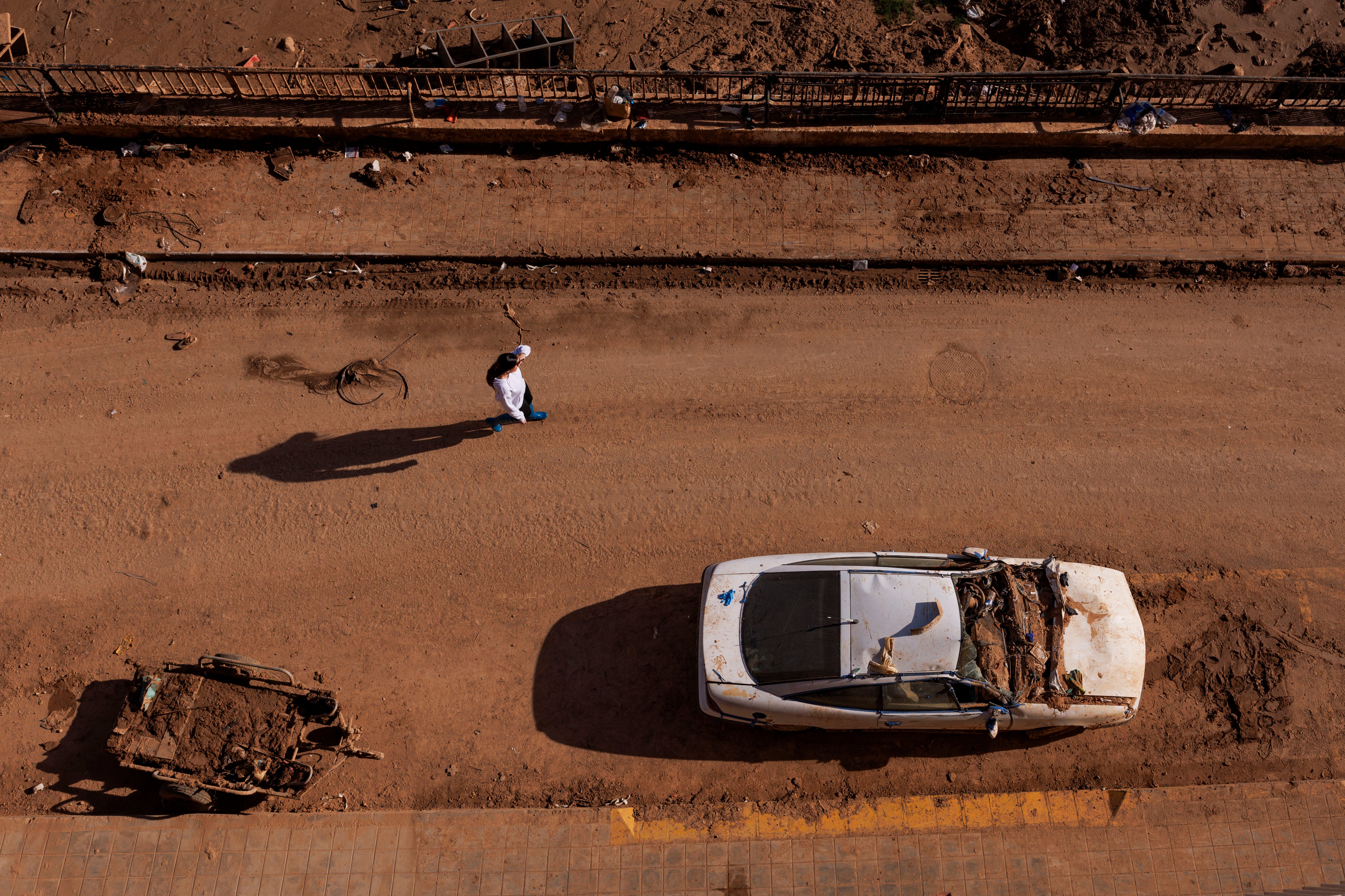 Fotografía de un municipio afectado por la DANA