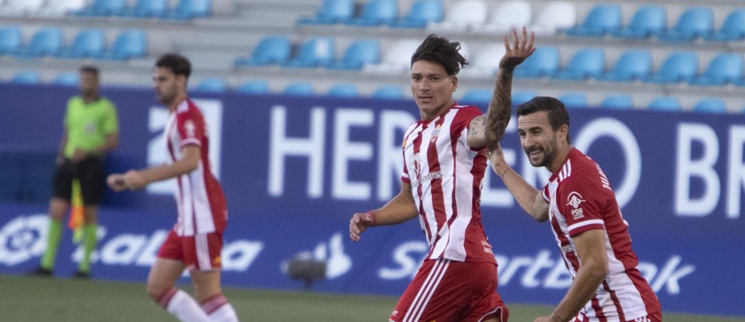 Darwin Núñez tras marcar su gol en Ponferrada.