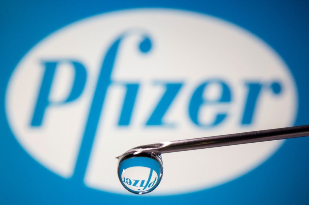 Logo de la multinacional Pfizer.