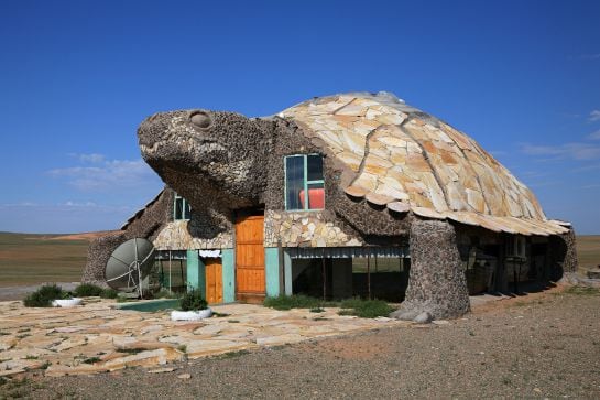 En el desierto donde está este café se encontraron restos de dinosaurios