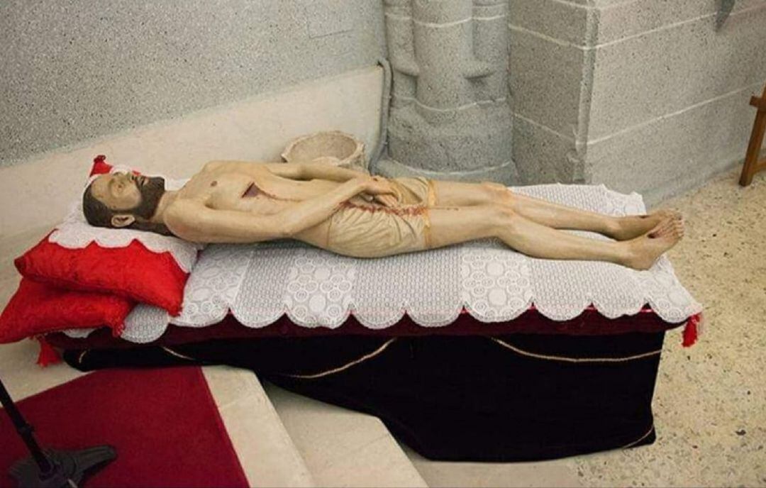 La imagen del Cristo del Santo Sepulcro seguirá formando parte de la Semana Santa medinense