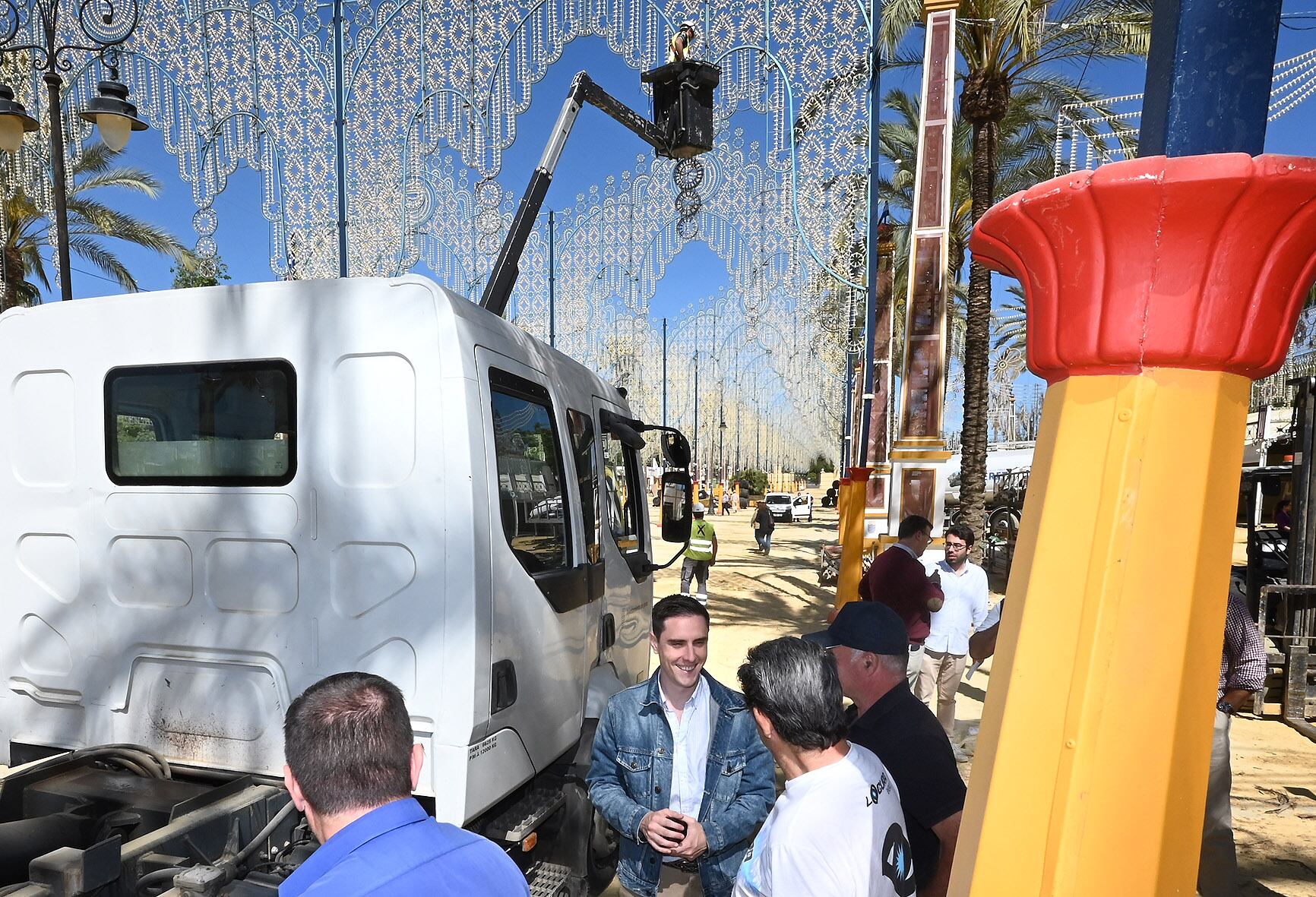 Jaime Espinar durante una visita al González Hontoria
