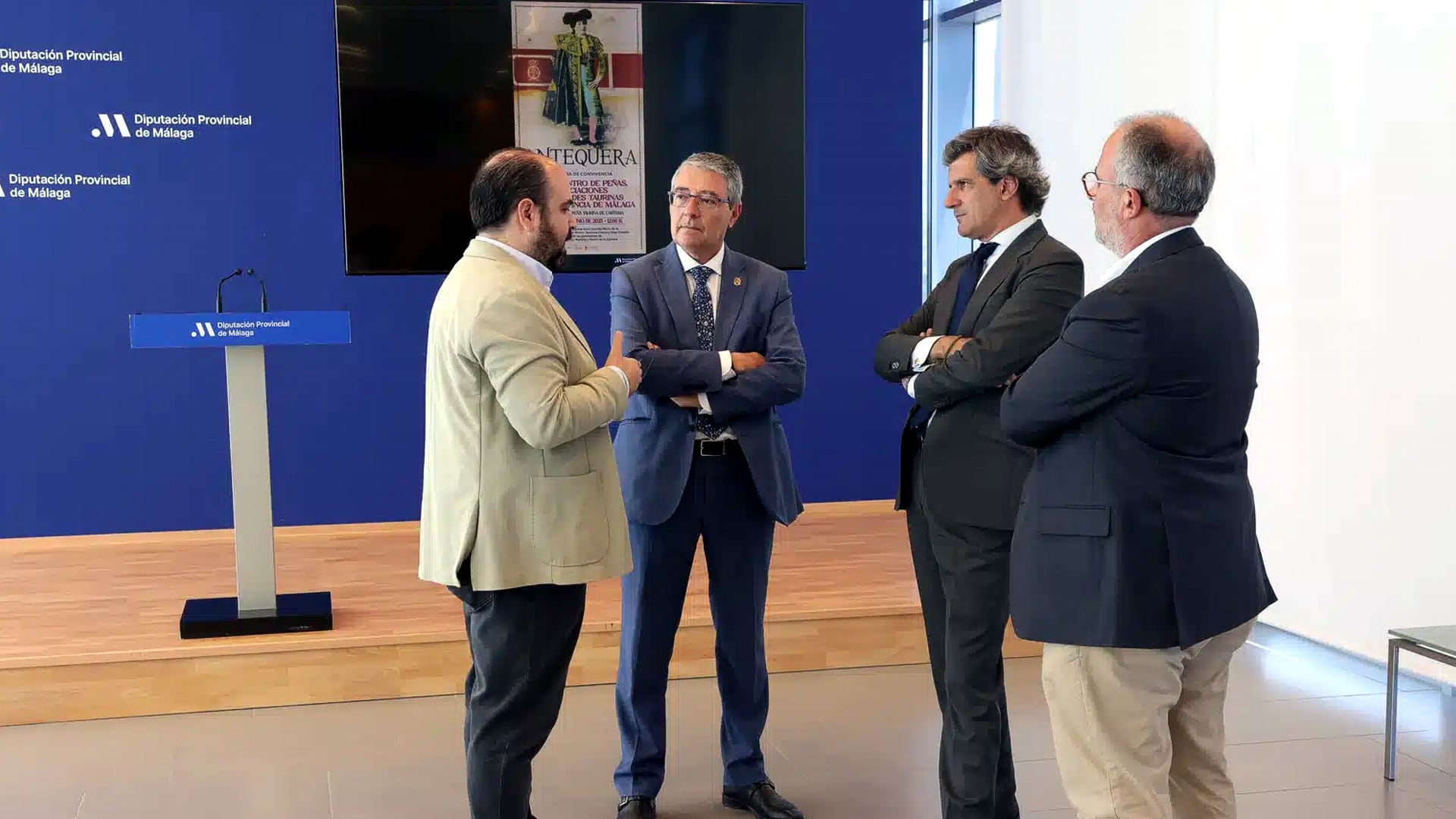 Presentación del encuentro de peñas taurinas de Málaga