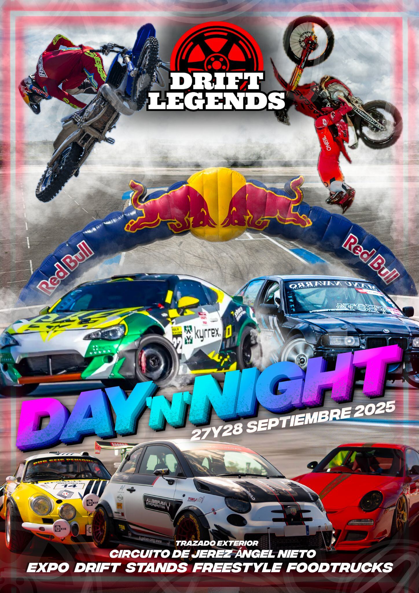 Cartel de la prueba del fin de semana