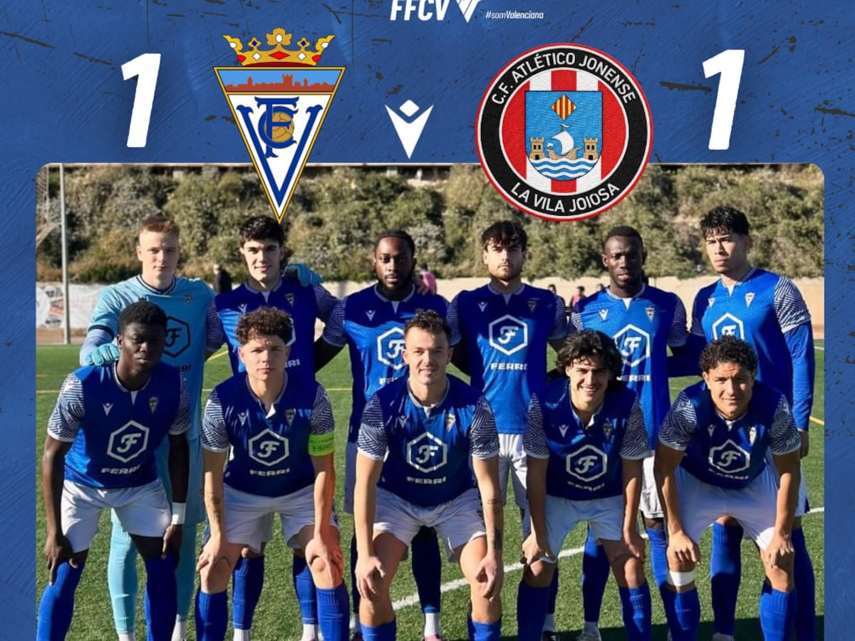 El Villena CF empata en casa 1 – 1 con el Atlético Jonense