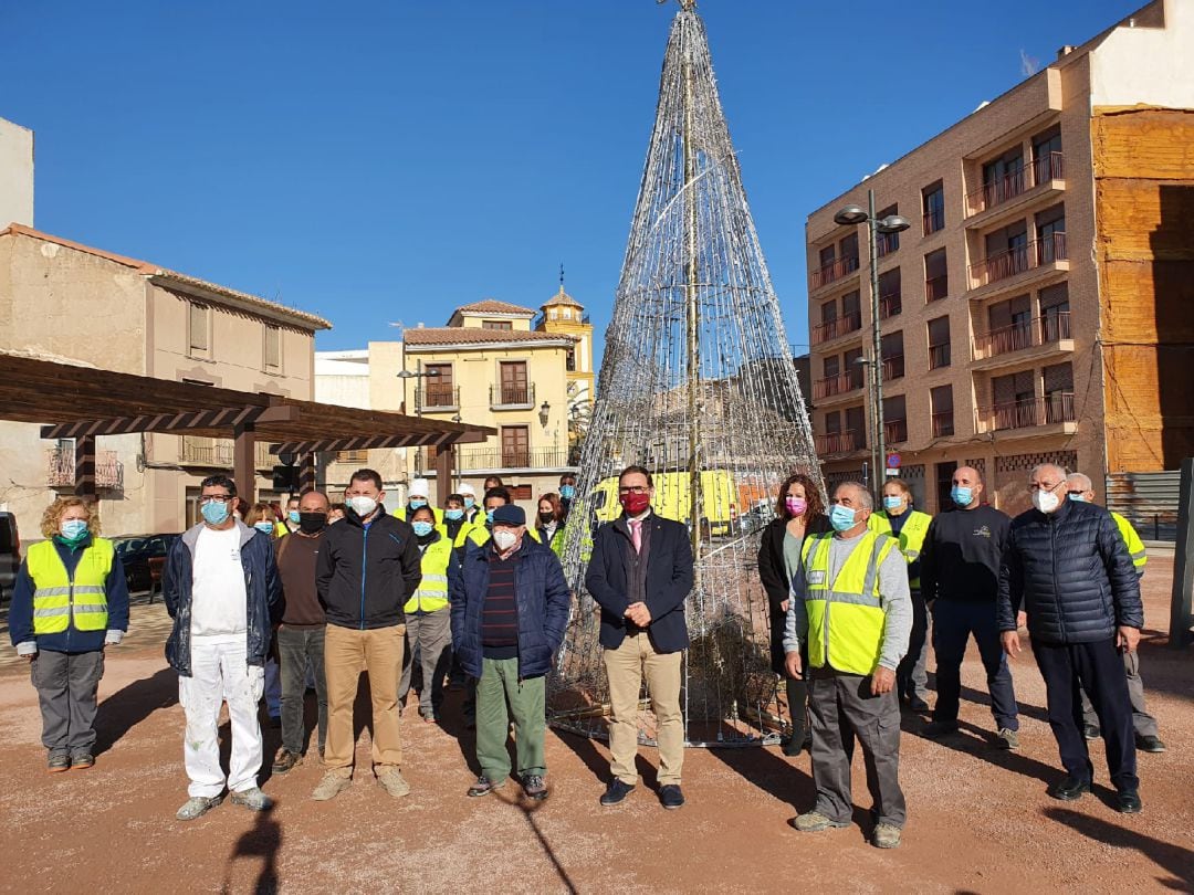 Foto de archivo de las obras de la Palza del Cristo de la Sangre.