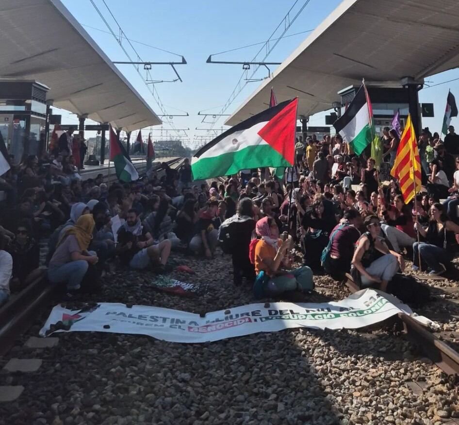 Vies del tren a Girona