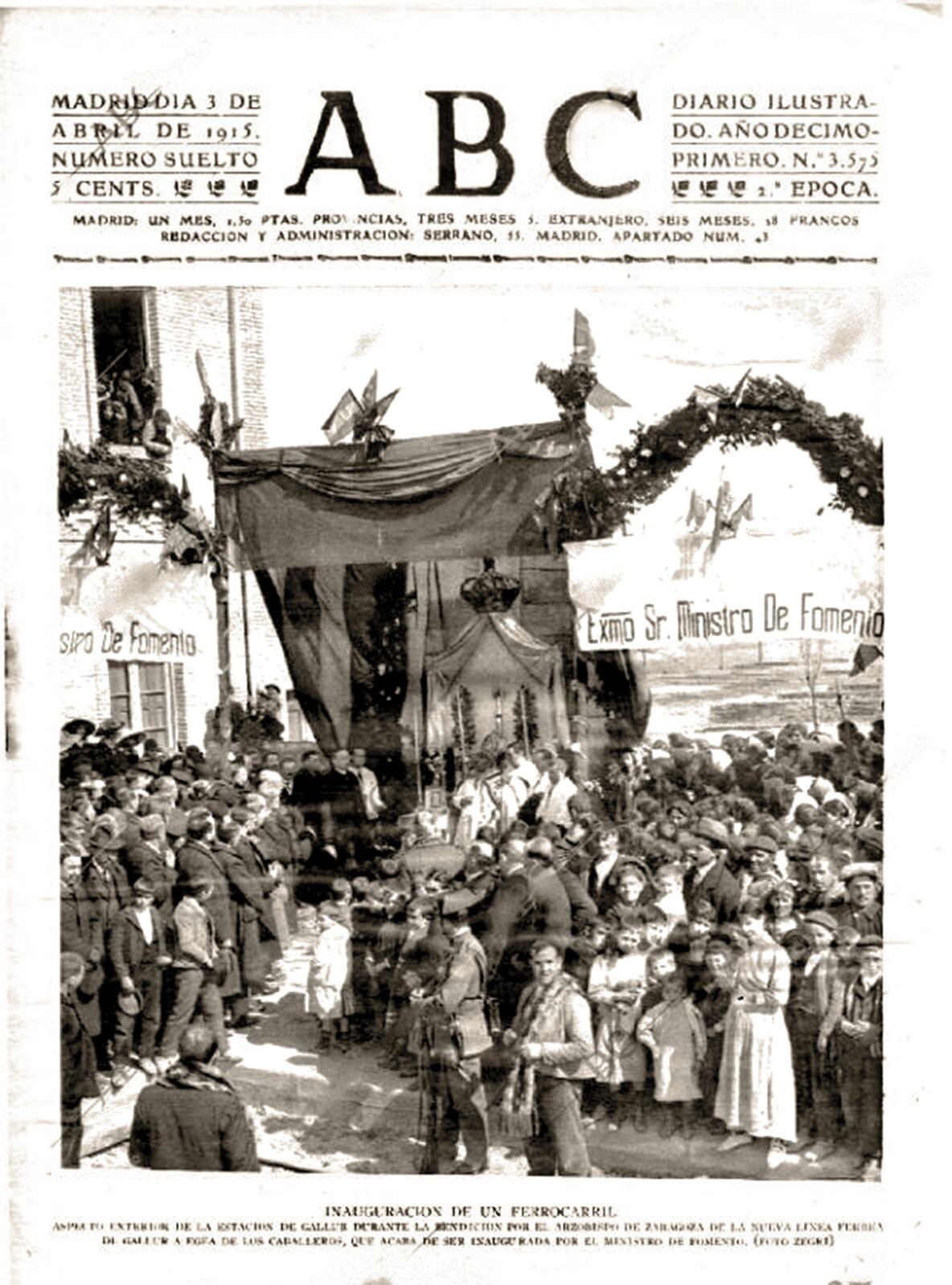 La asociación El Patiaz de Tauste ha adquirido cristales fotográficos sobre la inauguración del ferrocarril