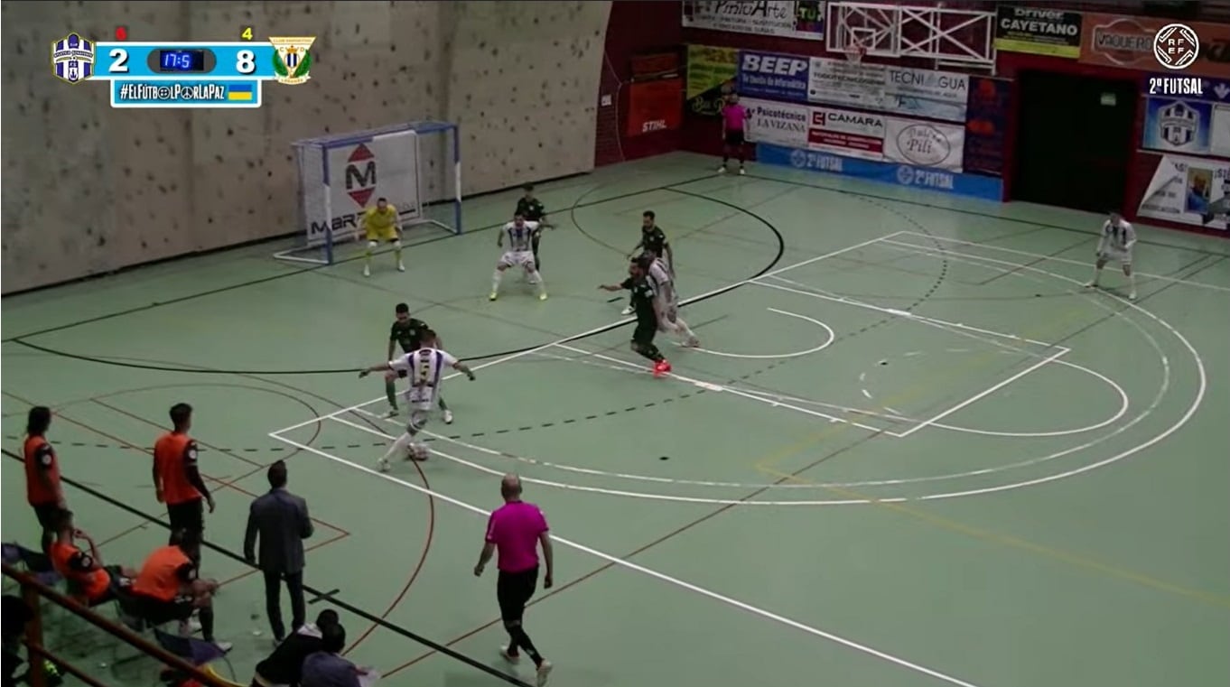 Instantes finales del partido