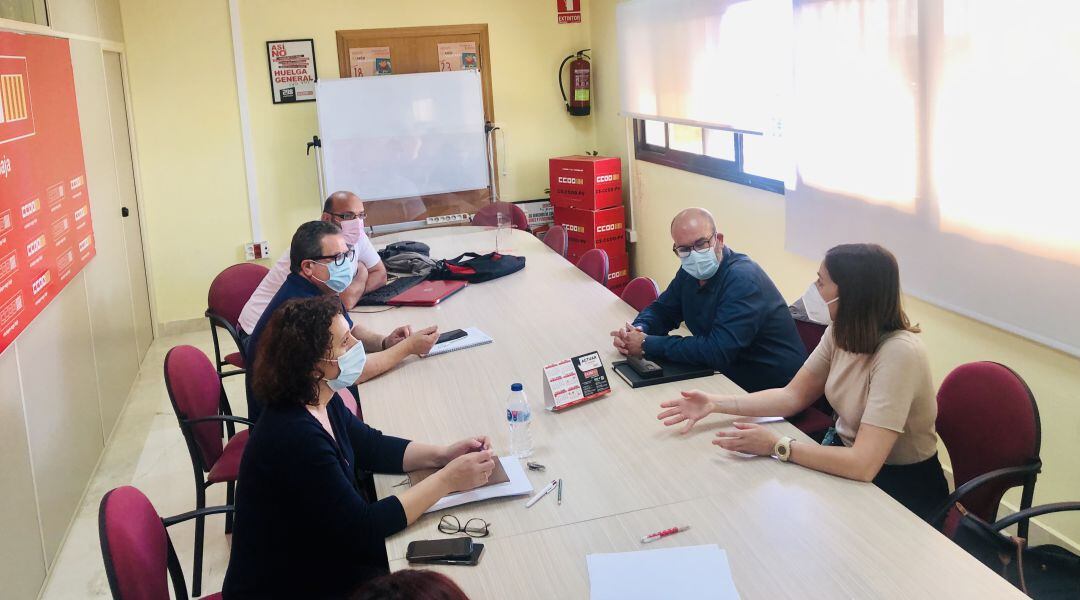 Reunión entre Compromís y CCOO
