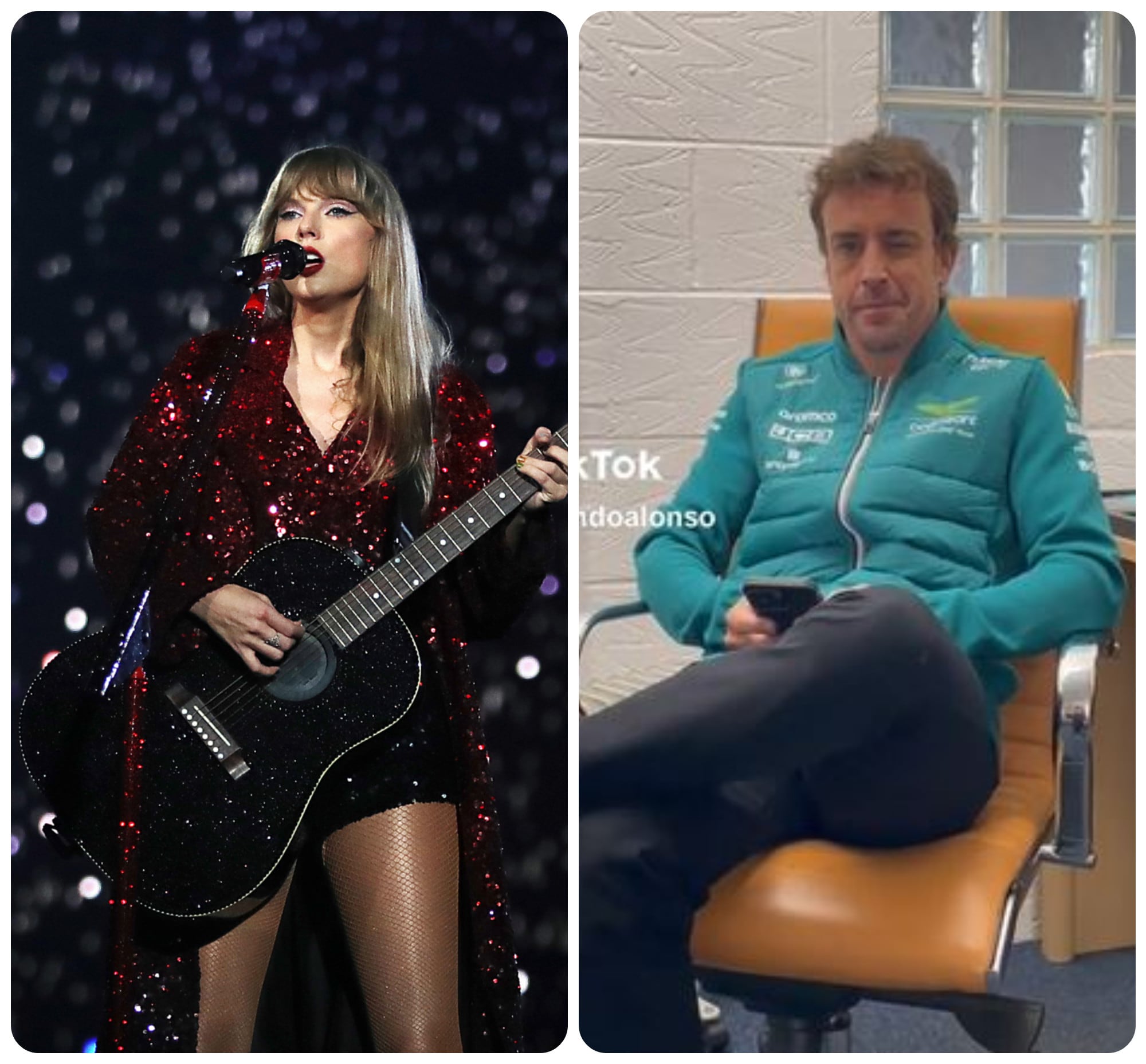 Taylor Swift y Fernando Alonso