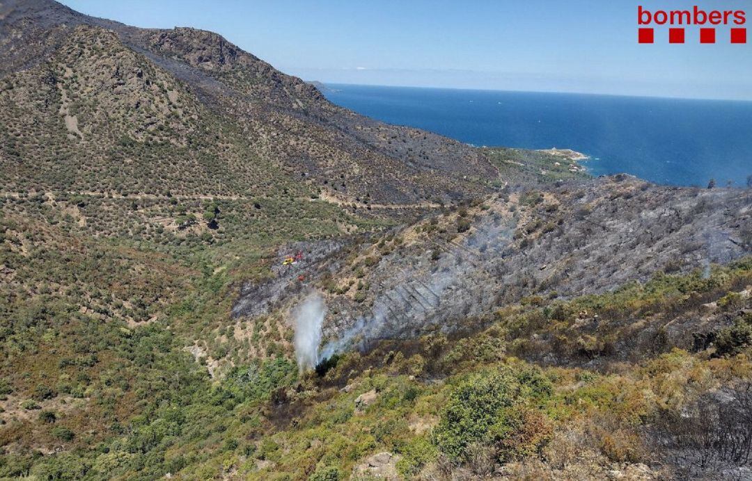 El incendio de Llançà en GIrona.