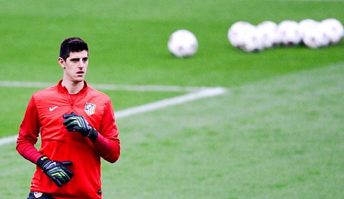 Courtois, durante un entrenamiento