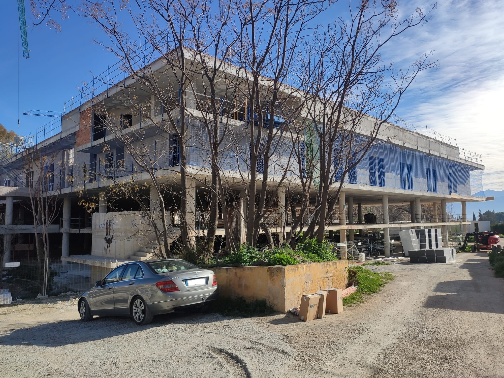 Obras para el futuro centro de salud &#039;Alameda&#039; en Jaén capital, y las dos plantas inferiores destinadas a aparcamientos