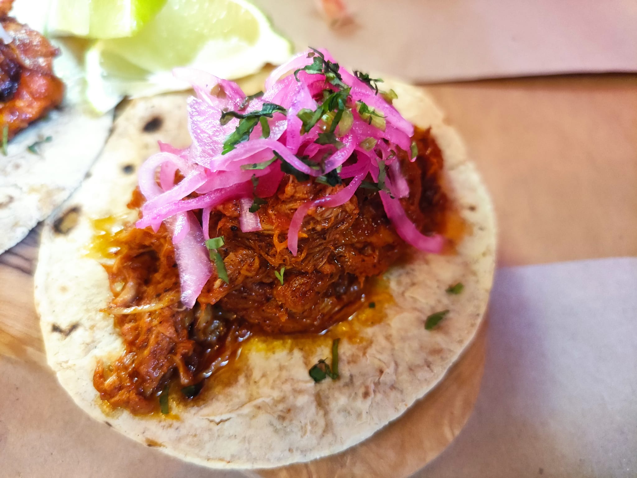 Taco de cochinita pibil