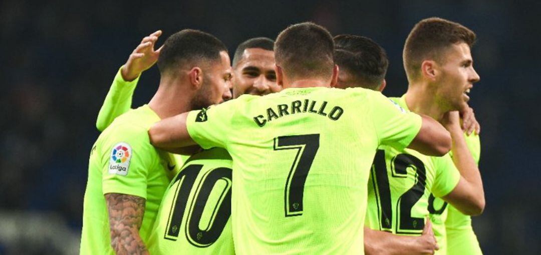 Los jugadores del Elche C.F. celebran un gol en una imagen de archivo