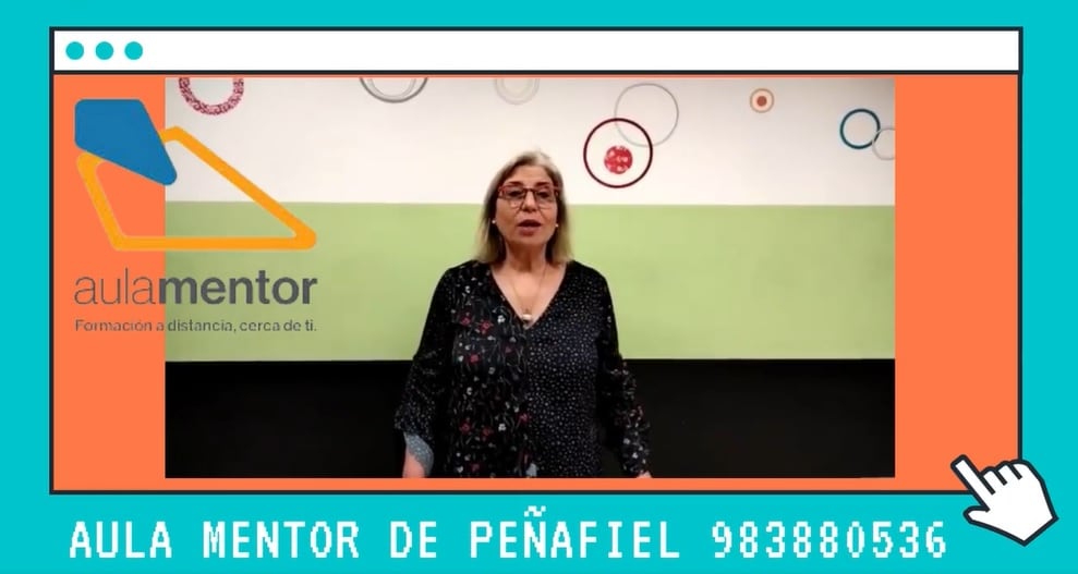 La docente de Peñafiel de Aula Mentor, María Eugenia Arranz