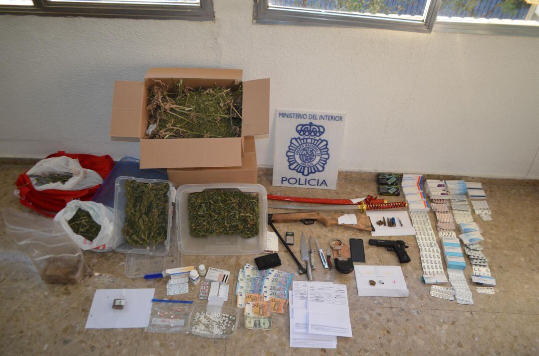 Desarticulado un grupo criminal que distribuía marihuana, hachís, hongos alucinógenos y ansiolíticos entre menores de edad en Murcia