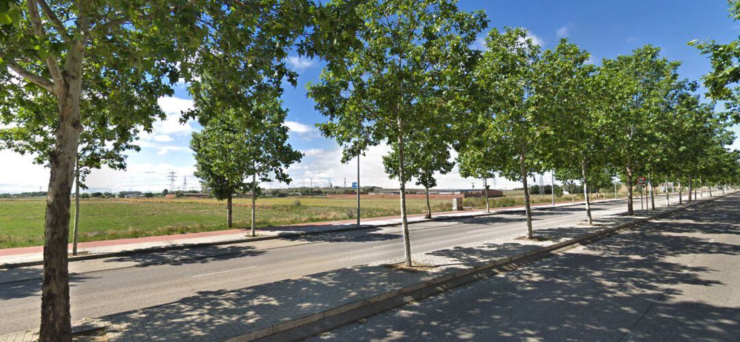 La calle Valladolid, en Leganés